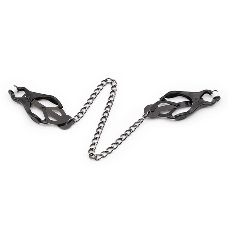Ohmama Fetish-Möpse für japanische Ketten Nippel Schwarz-Metal · Sextoys (Bild 5)