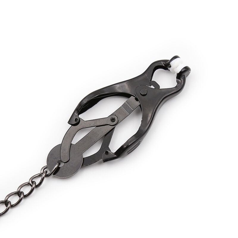 Ohmama Fetish-Möpse für japanische Ketten Nippel Schwarz-Metal · Sextoys (Bild 6)