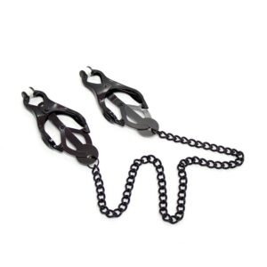 Ohmama Fetish-Möpse für japanische Ketten Nippel Schwarz-Metal · Sextoys (Bild 8)