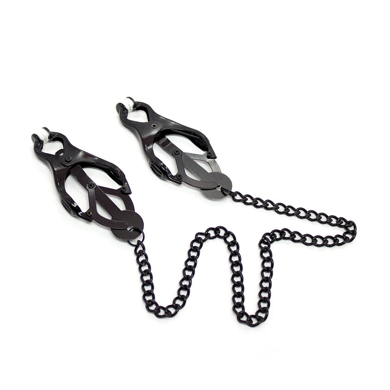 Ohmama Fetish-Möpse für japanische Ketten Nippel Schwarz-Metal · Sextoys (Bild 8)
