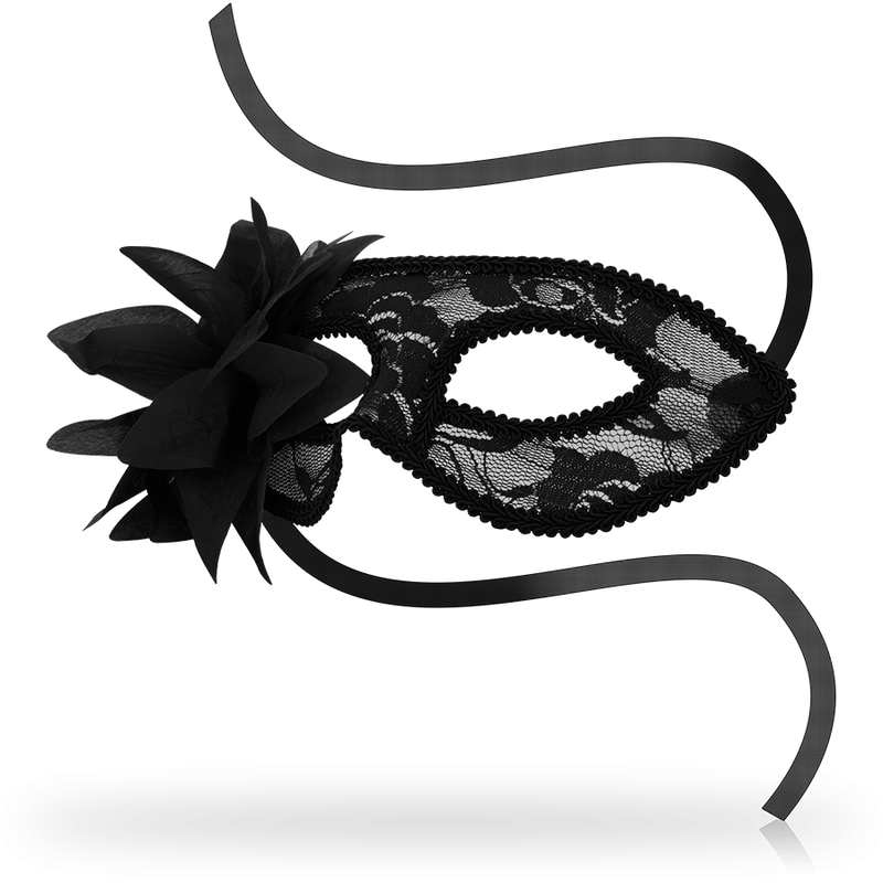 Ohmama Masks-Maske Schwarz von Pizzo mit Blume · Sextoys (Bild 2)