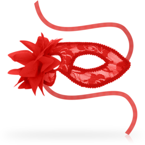 Ohmama Masks-Venezianische Maske mit Pizzo und Fiore Rot · Sextoys (Bild 2)