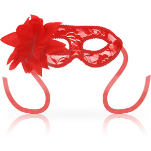 Ohmama Masks-Venezianische Maske mit Pizzo und Fiore Rot · Sextoys