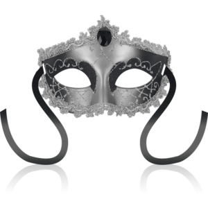 Ohmama Masks-Venezianische Maske Black Diamond Grau · Sextoys