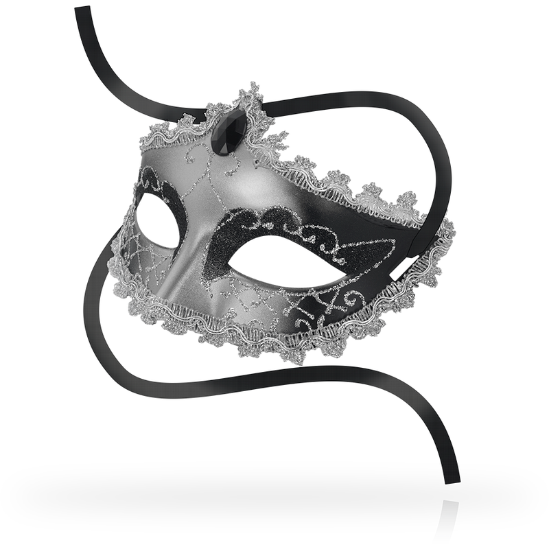 Ohmama Masks-Venezianische Maske Black Diamond Grau · Sextoys (Bild 2)