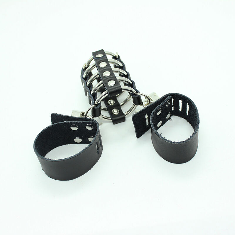 Ohmama Fetish-Peniskörbe mit Ringen und Metallriemen · Spielzeug aus Glas & Metall (Bild 2)