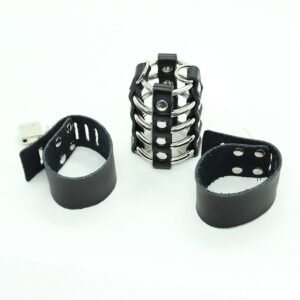 Ohmama Fetish-Peniskörbe mit Ringen und Metallriemen · Spielzeug aus Glas & Metall (Bild 3)