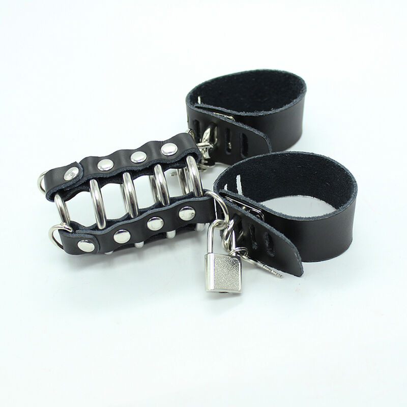 Ohmama Fetish-Peniskörbe mit Ringen und Metallriemen · Spielzeug aus Glas & Metall (Bild 4)