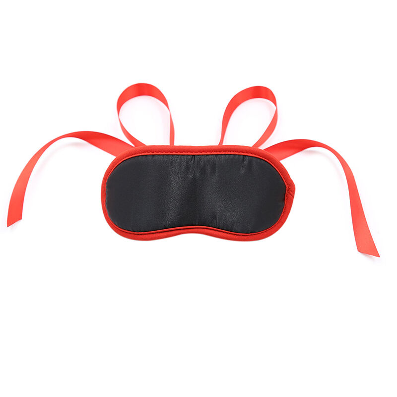 Ohmama Masks-Fetish Schwarz Maske mit roten Rändern · Sextoys (Bild 4)
