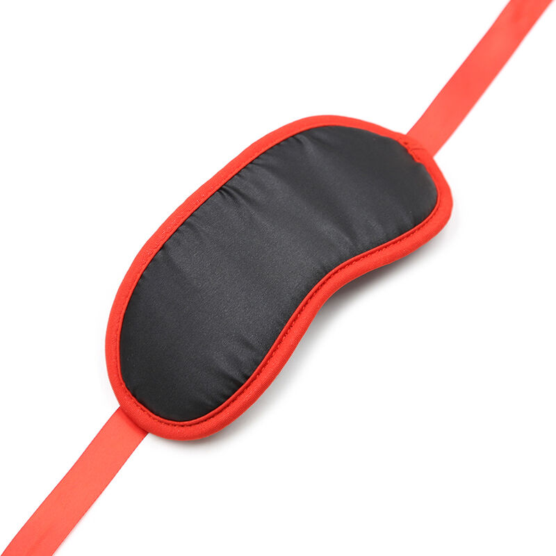Ohmama Masks-Fetish Schwarz Maske mit roten Rändern · Sextoys (Bild 7)