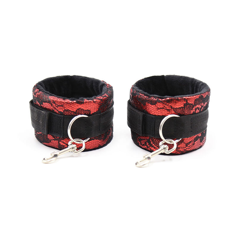 Ohmama Fetish-Handschellen Samt mit Nylon-PVC-Band · Sextoys (Bild 2)