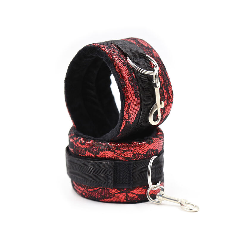 Ohmama Fetish-Handschellen Samt mit Nylon-PVC-Band · Sextoys (Bild 3)