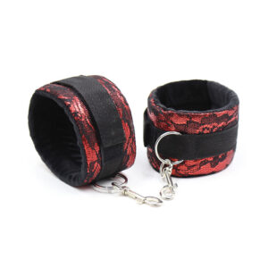 Ohmama Fetish-Handschellen Samt mit Nylon-PVC-Band · Sextoys