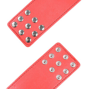 Ohmama Fetish-Handschellen Rot mit Verschluss Snap-Metal · Sextoys (Bild 3)