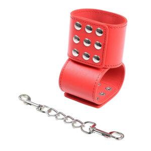 Ohmama Fetish-Handschellen Rot mit Verschluss Snap-Metal · Sextoys