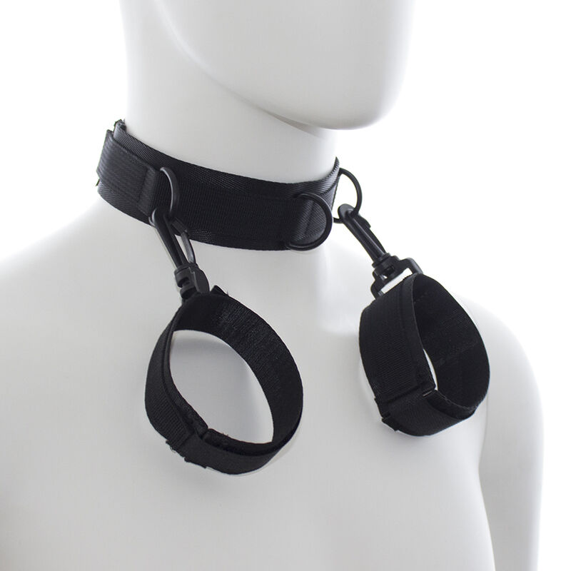 Ohmama Fetish-Handschellen und Nylon Halsband · Sextoys (Bild 2)