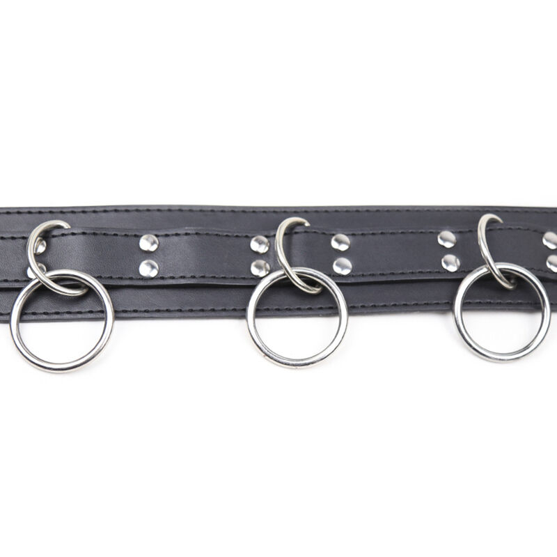 Ohmama Fetish-Gehorsamskette mit 3 ökologischen Lederringen · Sextoys (Bild 4)