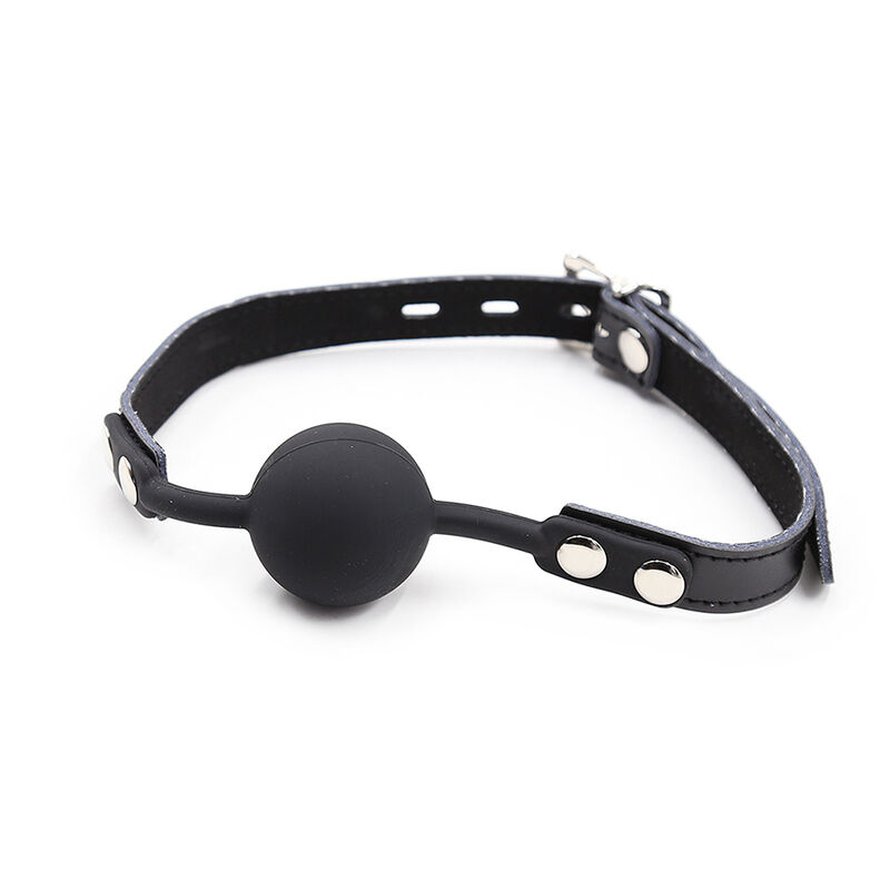 Ohmama Fetish-Ball Gag aus Silikon mit Lederimitation · Sextoys (Bild 7)