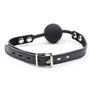 Ohmama Fetish-Ball Gag aus Silikon mit Lederimitation · Sextoys (Bild 6)