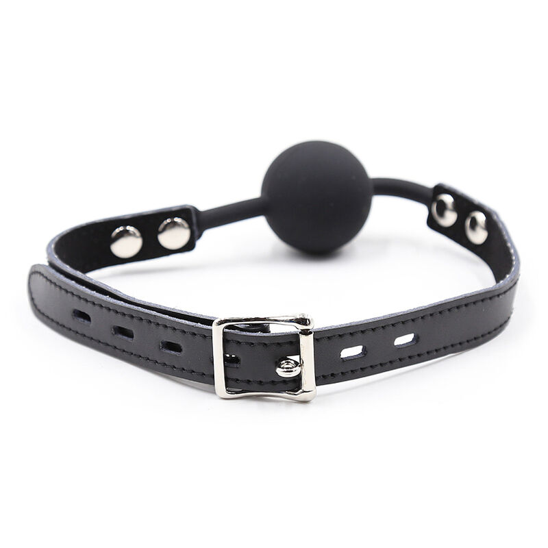 Ohmama Fetish-Ball Gag aus Silikon mit Lederimitation · Sextoys (Bild 6)
