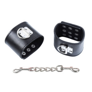 Ohmama Fetish-Handschellen für Handgelenk mit Schnappverschluss, Metall · Sextoys (Bild 3)