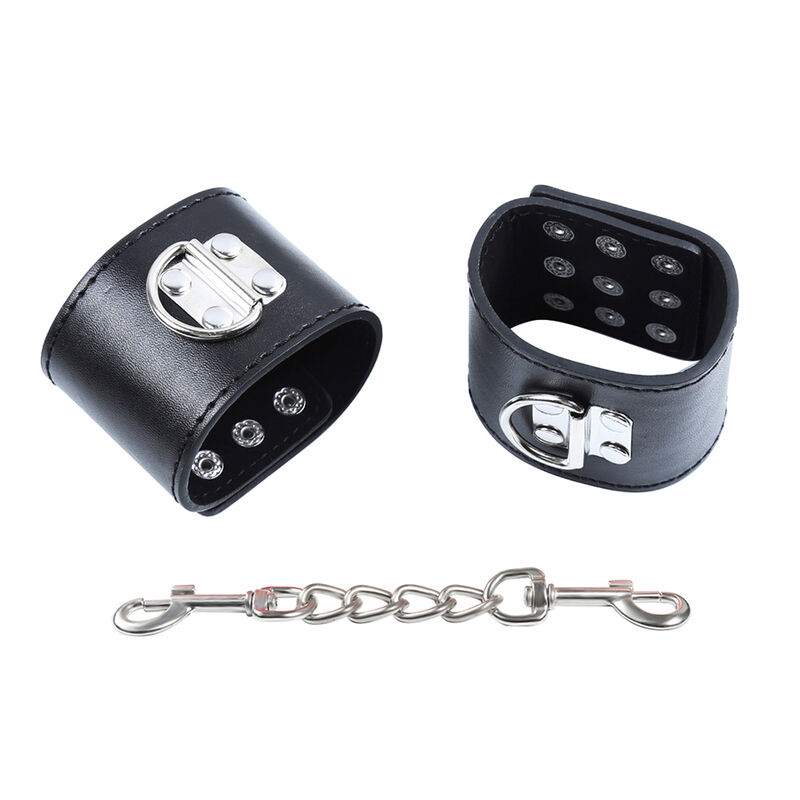 Ohmama Fetish-Handschellen für Handgelenk mit Schnappverschluss, Metall · Sextoys (Bild 3)