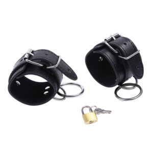 Ohmama Fetish-Handschellen für Handgelenke mit O-Ring und Metallblock · Sextoys (Bild 7)