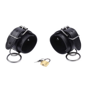 Ohmama Fetish-Handschellen für Handgelenke mit O-Ring und Metallblock · Sextoys (Bild 8)
