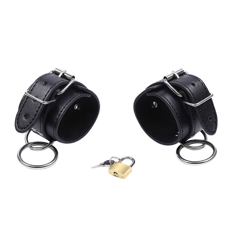 Ohmama Fetish-Handschellen für Handgelenke mit O-Ring und Metallblock · Sextoys (Bild 8)