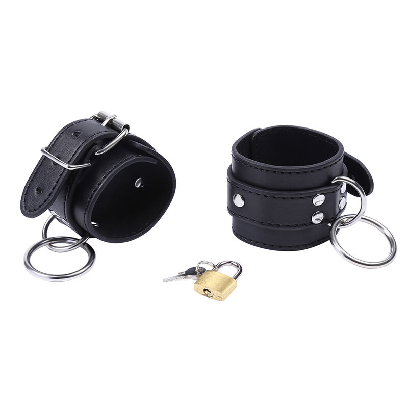 Ohmama Fetish-Handschellen für Handgelenke mit O-Ring und Metallblock · Sextoys (Bild 9)