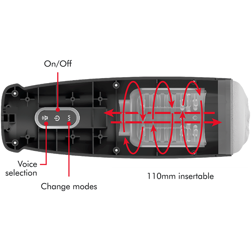 Jamyjob-Tornado 360 Rotate Tech Stroker-Wiederaufladbar, USB · Sextoys (Bild 9)