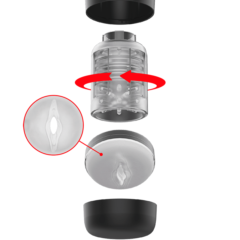 Jamyjob-Tornado 360 Rotate Tech Stroker-Wiederaufladbar, USB · Sextoys (Bild 2)