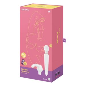 Satisfyer Wand-Double Wand-er White-Silikon App, 12 Geschwindigkeiten · Vibratoren (Bild 4)