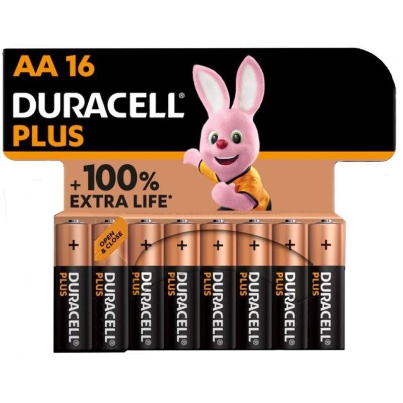 Duracell-Plus Power-100 Batterien Alkali Aa LR6, 16 Einheiten · Batterien & Zubehör