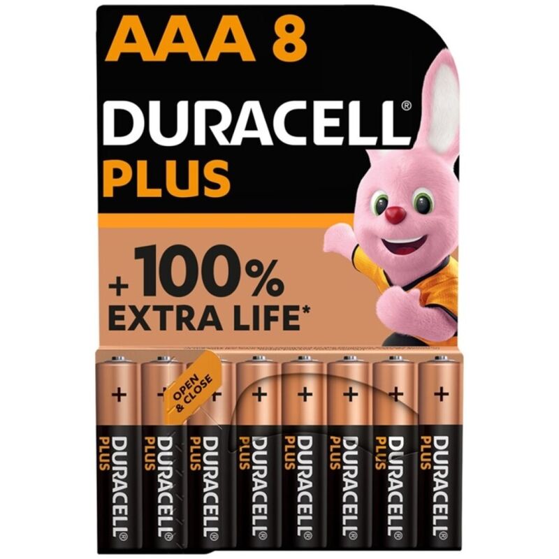 Duracell-Plus Power-100 Batterien alcaline Aaa LR03, 8 Stk. · Batterien & Zubehör