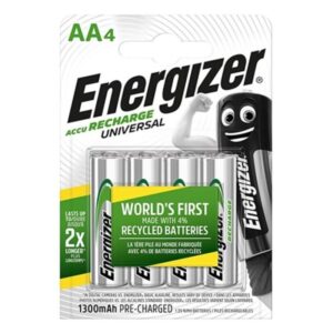 Energizer-Batterien wiederaufladbare Universal HR6 Aa 1300mAh 4 Einheiten · Batterien & Zubehör