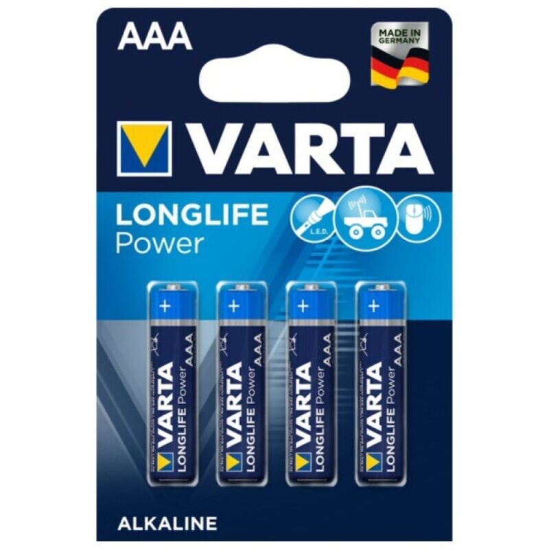 Varta-Longlife Power Alkaline-Batterien AAA LR03 - 4 Stk.