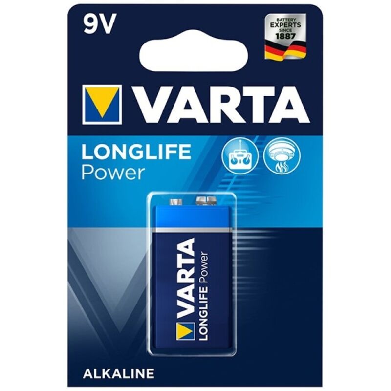 Varta-Alkaline-Batterie Longlife Power 9V LR61 1 Stk.