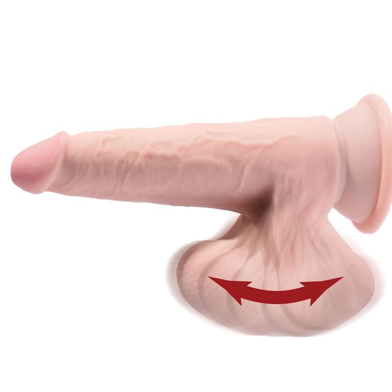 King Cock-Plus 3D Dildo Kugelschwingung 24,5 cm Ton Open-TPE · Strap-on & Harness (Bild 2)