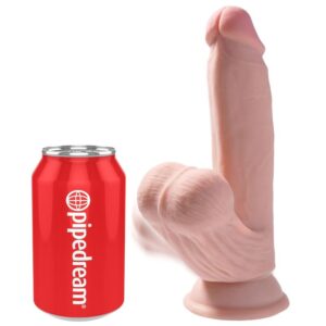 King Cock-Plus 3D Dildo mit schwingenden Hoden 15.2 cm Ten · Strap-on & Harness