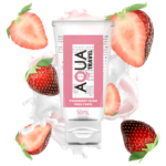 Aqua Travel-Gleitgel auf Wasserbasis Aroma Strawberry Cream · Kosmetika & Aphrodisiaka