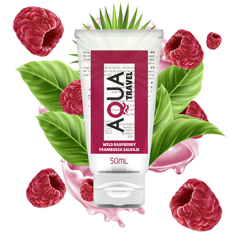 Aqua Travel-Gleitgel auf Wasserbasis, Aroma Wilde Himbeere