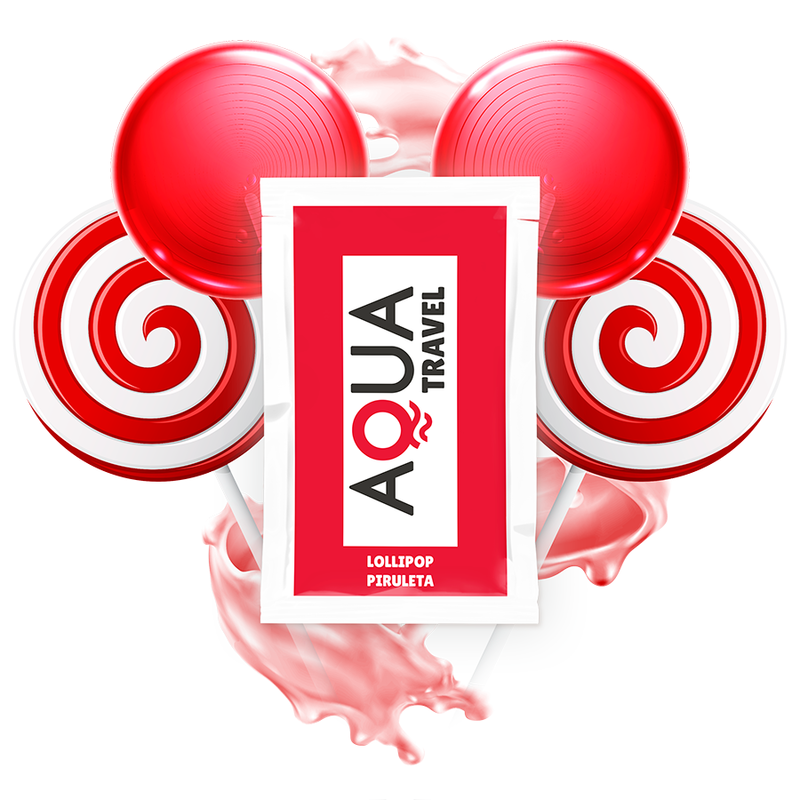 Aqua Travel-Gleitgel auf Wasserbasis, mit Aroma Lollipop, 6 ml