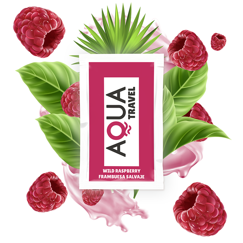 Aqua Travel-Gleitgel auf Wasserbasis, wilder Himbeere Geschmack, 6 ml · Kosmetika & Aphrodisiaka