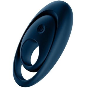 Satisfyer Ring-Glorious Duo Ring Vibrator Blau-Silikon, 12 · Sextoys
