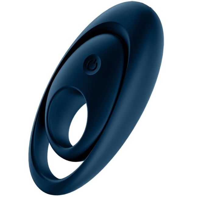 Satisfyer Ring-Glorious Duo Ring Vibrator Blau-Silikon, 12 · Sextoys