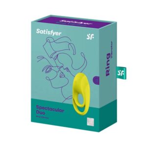 Satisfyer Ring-Spektakuläres Duo Ring Vibrator Gelb-Silikon, 12 · Sextoys (Bild 2)