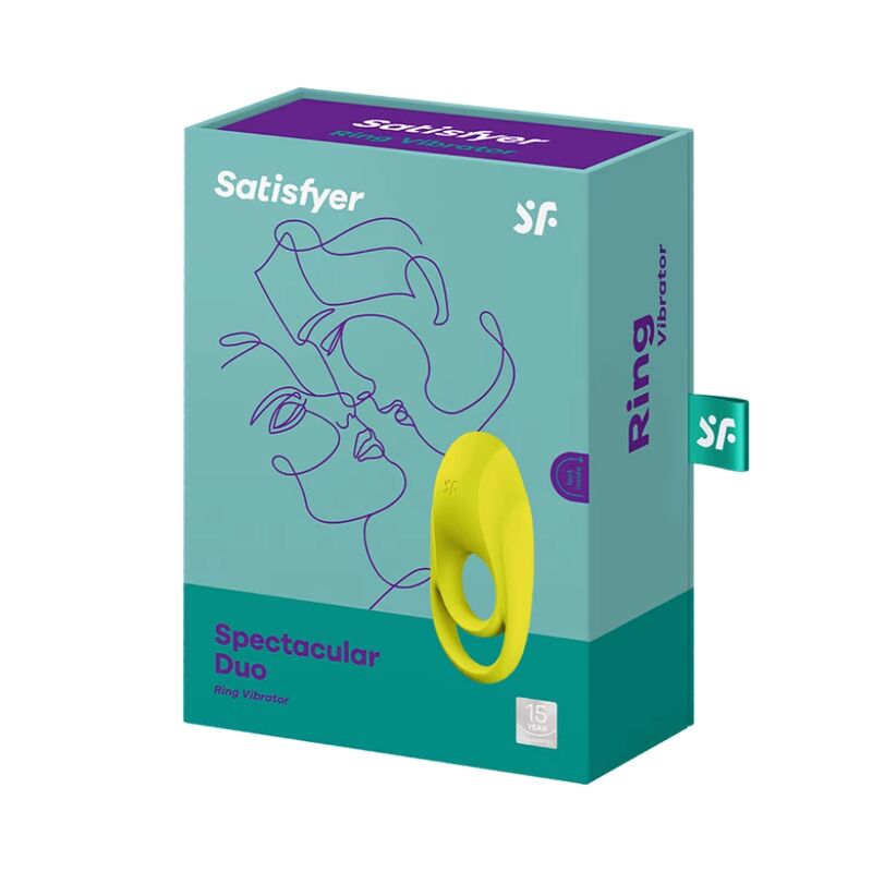 Satisfyer Ring-Spektakuläres Duo Ring Vibrator Gelb-Silikon, 12 · Sextoys (Bild 2)