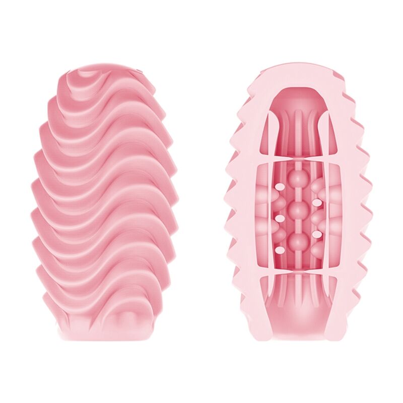 Bodies & Masturbators-Egg Masturbator Doppelfront Rosa-TPR · Sextoys (Bild 4)