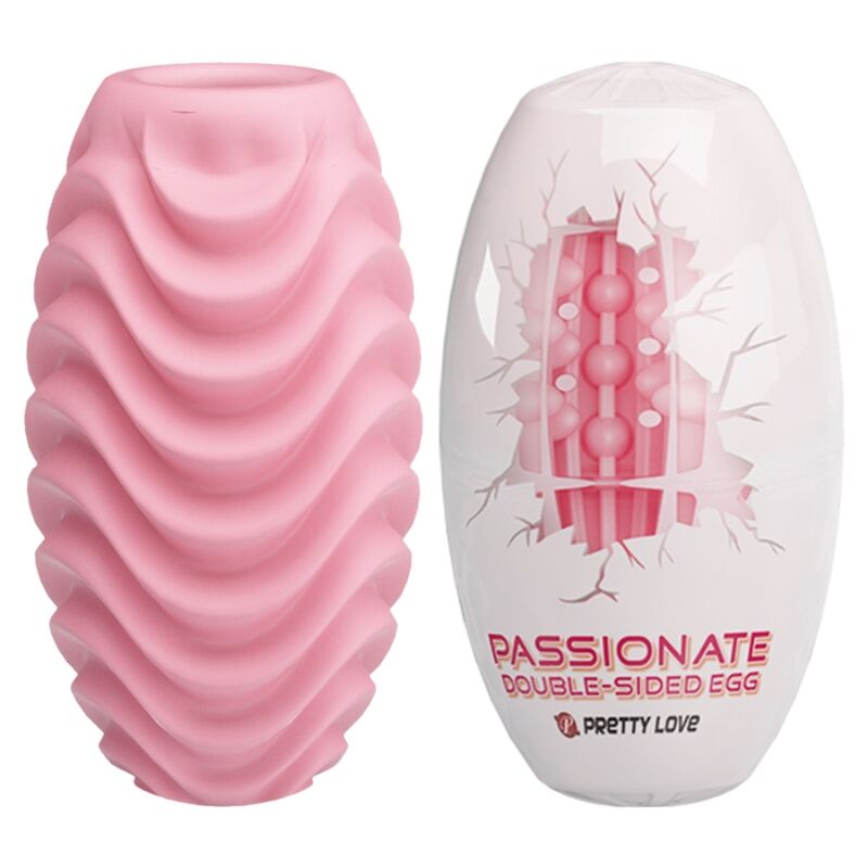 Bodies & Masturbators-Egg Masturbator Doppelfront Rosa-TPR · Sextoys